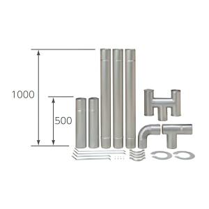 ‡‡‡トヨトミ 部材【SH-106A】ステンレス製 排気筒セット (φ106)〔DF〕｜clover8888