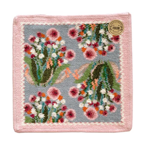 フェイラー タオルハンカチ ギフトバッグ入り ポンポネットローズ ピンク