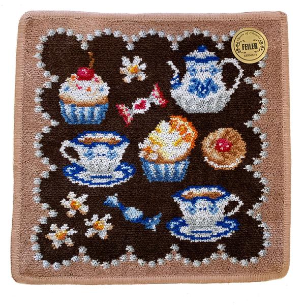 フェイラー タオルハンカチ ギフトバッグ入り スウィートトリート ダークブラウン