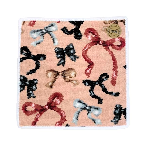 【新作】フェイラー タオルハンカチ ギフトバッグ入り フラッターリボン ベージュ