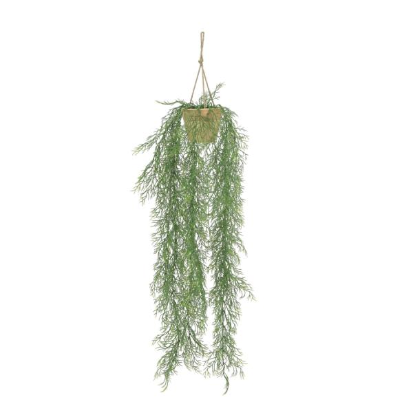 《アートグリーン》《人工観葉植物》 光触媒　光の楽園　ウイローグラスハンガー(ポリ製)