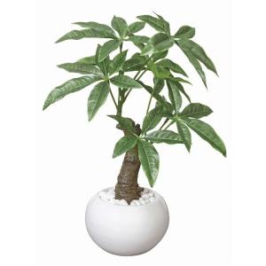 《アートグリーン》《人工観葉植物》<br>光触媒　光の楽園　パキラポット｜cloverplain