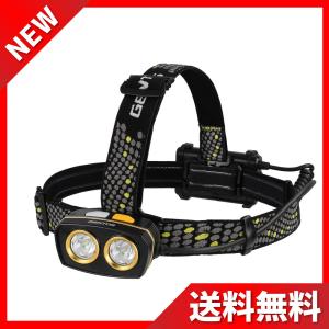 GENTOS  ハイブリット式白色＆暖色LEDヘッドライト ソルディオス SDH-333H 最大500ルーメン USB充電式