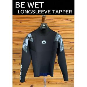 BEWET（ビーウェット） OCEAN 2mm メンズジャージロングタッパー【送料無料】(ノンジップウエットスーツ)BLACKxT.BLACK LTP CLOVER限定モデル｜cloversurf