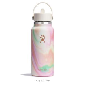 HydroFlask  32 oz Wide Mouth Flex Straw ハイドロフラスク　Sugar Crush　946ml｜cloversurf