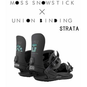 2022/23 MOSS SNOWSTICK X UNION BINDING コラボ STRATA BLACK 　M 　正規品 モススノースティック  ユニオンビンディング　ストラータ M