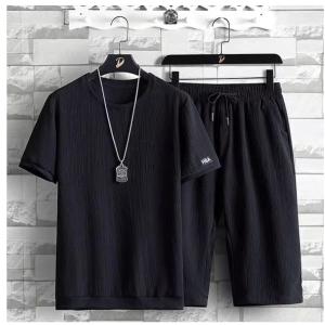 上下セット セットアップ メンズ 半袖 薄手 ハーフパンツ 接触冷感 速乾 ルームウェア 部屋着 カジュアル ゆったり 大きいサイズ 父の日 2023