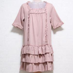 PINK HOUSE / フリルチュニック Free ピンク H-25-10-08-032-LO-TO-NS
