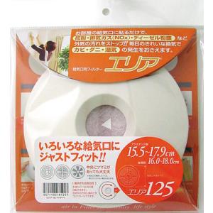 アルファー技研工業 給気口フィルター エリア125 丸型給気口用 換気口用カバー フィルター 換気口フィルター 給気口フィルター｜clubestashop