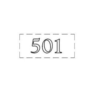 ファスカルシールD型 WH(白文字) No.501〜509｜clubestashop