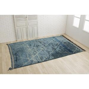 ヴィンテージラグ ブラウン モロッコ ラグマット モダン 310×195cm