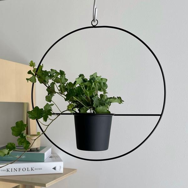 CLOVER(クローバー) ラウンドリングウィズポット 2トーン 2.5号 3号 鉢カバー ハンギン...