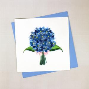 Quilling Card(クイリングカード) グリーティングカード Hydrangea あじさい