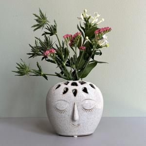 受注生産 薩摩焼 十五代沈壽官作(ちんじゅかん)白薩摩九寸花瓶 本金秋