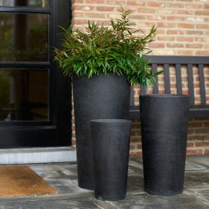 Hubsch(ヒュプシュ) エアリープランターラージ Φ42 ホワイト/ブラック