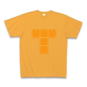 クター[B] Tシャツ Pure Color Print (コーラルオレンジ)｜clubtstore