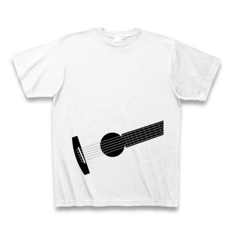 練習用アコースティックギター Tシャツ(ホワイト)