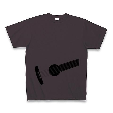 練習用アコースティックギター Tシャツ(チャコール)