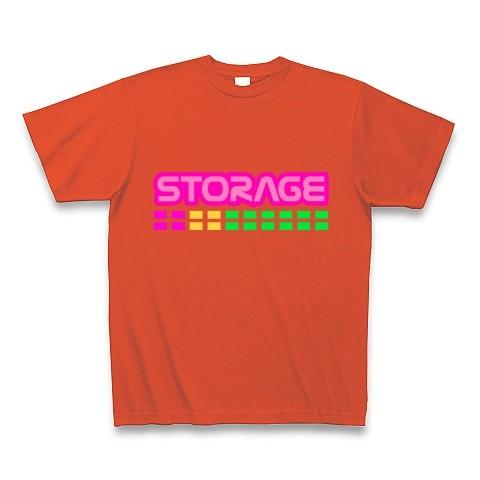 [STORAGE] Tシャツ Pure Color Print (イタリアンレッド)