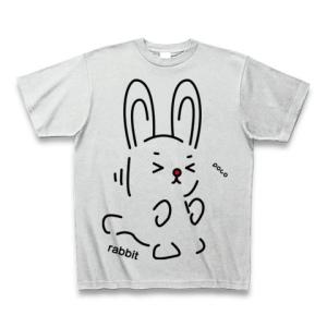 rabbit Tシャツ Pure Color Print(アッシュ)｜clubtstore