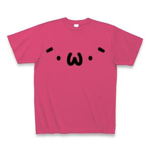 だんご三兄弟(`・ω・´)両面 Tシャツ Pure Color Print(ホットピンク)｜clubtstore