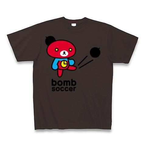 BOME BEAR【クマTシャツ／赤／サッカー】 Tシャツ Pure Color Print(チョコ...