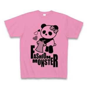 ファッションモンスターパンダ Tシャツ(ピンク)