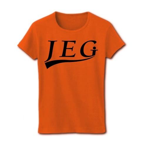 JEG (自営業) リブクルーネックTシャツ(オレンジ)