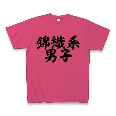 錦織系男子 Tシャツ Pure Color Print(ホットピンク)