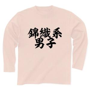 錦織系男子 長袖Tシャツ Pure Color Print(ライトピンク)
