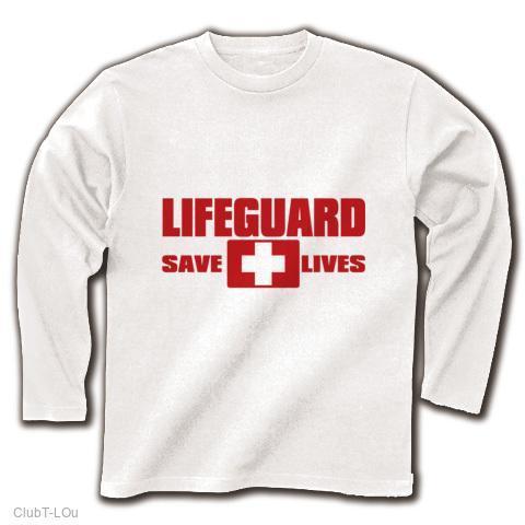 LIFEGUARD（長袖Tシャツ,通常印刷）