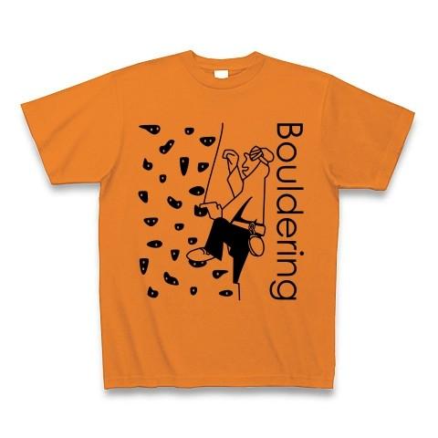 Bouldering　Man Tシャツ(オレンジ)