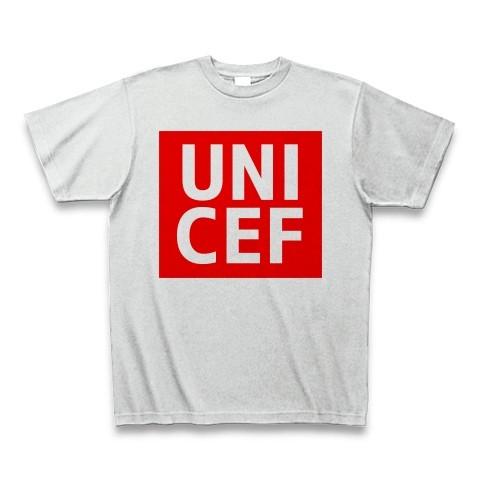 【ユニクロ風】UNICEF（ユニセフ） Tシャツ(アッシュ)