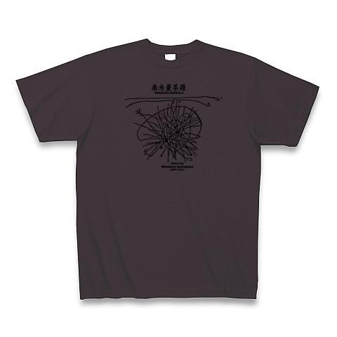 学問Tシャツ：南方マンダラ(南方曼荼羅)_黒：南方熊楠：植物・粘菌・仏教