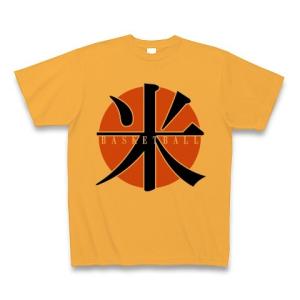 米（コメ）バスケットボール Tシャツ(コーラルオレンジ)