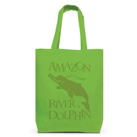 Amazon river dolphin トートバッグM(ライム)