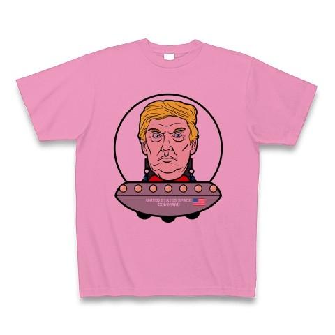 トランプ大統領 アメリカ宇宙軍 Tシャツ(ピンク)