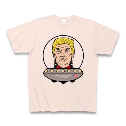 トランプ大統領 アメリカ宇宙軍 Tシャツ(ライトピンク)