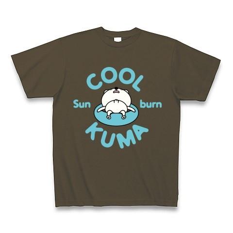 cool kuma sun burn Tシャツ Pure Color Print(オリーブ)