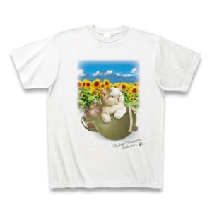 村松誠 ビッグコミックオリジナル2019年8月20日号「ひまわり畑と猫」 Tシャツ(ホワイト)｜clubtstore