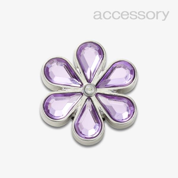 シューズ アクセサリー_1163 《クロックス チャーム》 Purple Blinged Out D...