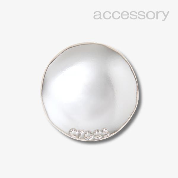 シューズ アクセサリー_1199 《クロックス チャーム》 Large Silver Circle ...