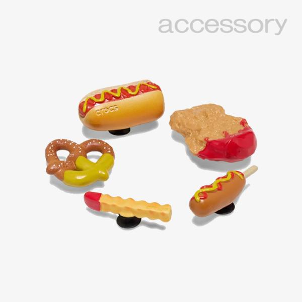 シューズ アクセサリー 《クロックス チャーム》 YUM Dipped Junk Food 5 Pa...