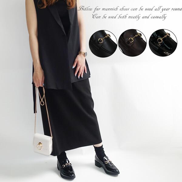 Scramble スクランブル ビット ローファー パンプス マニッシュシューズ おじ靴 スリッポン...