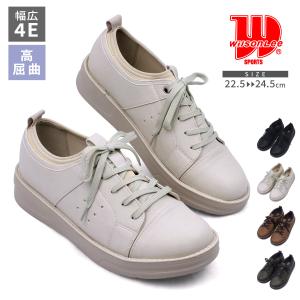 Wilson Lee SPORTS ウィルソンリースポーツ レースアップシューズ スニーカー 4E 幅広 ストレッチ 防滑 コンフォート ローカット カジュアル 厚底 kk5874