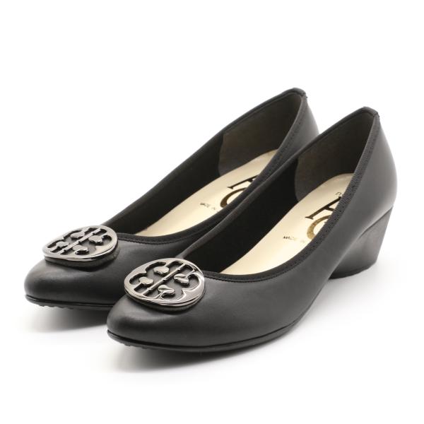 neue ar he AC パンプス バックル ウェッジ ローヒール 柔らか 歩きやすい 痛くない ...