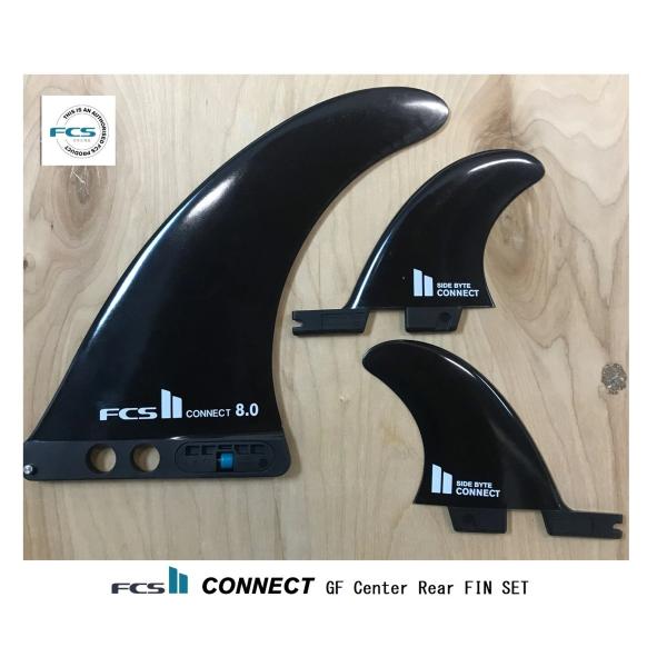 送料無料▲FCS II Connect GF Longboard Fin 8＋ Rear FIN S...