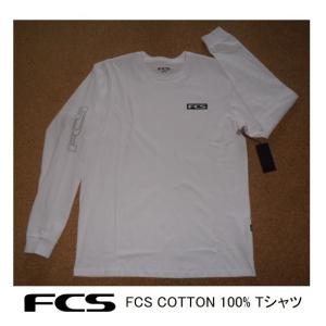 送料無料▲2022年　FCS COTTON 100% 長袖Tシャツ　S（日本サイズM・白　(新品)｜cmcsurfboard