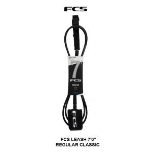 送料無料（一部除く） FCS Classic Regular Leash 7ft　クロ リーシュコード