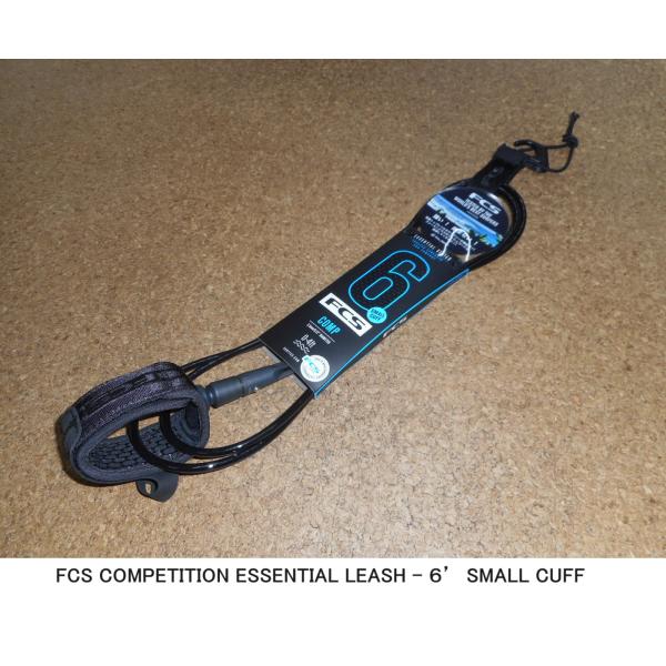 送料無料（一部除く）▲FCS COMP Leash 6ft　SMALL CUFF (新品)クロ　リー...